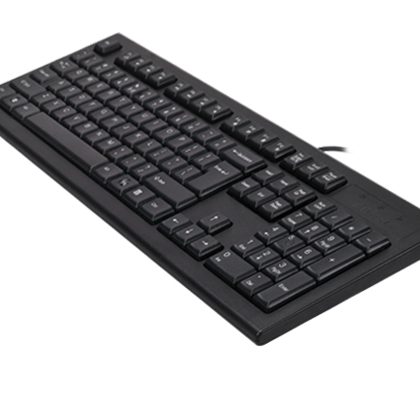 A4Tech KRS-85 Comfort Round Edge Keycaps FN Hot Keys Full-Size USB Natural_A Wired Keyboard